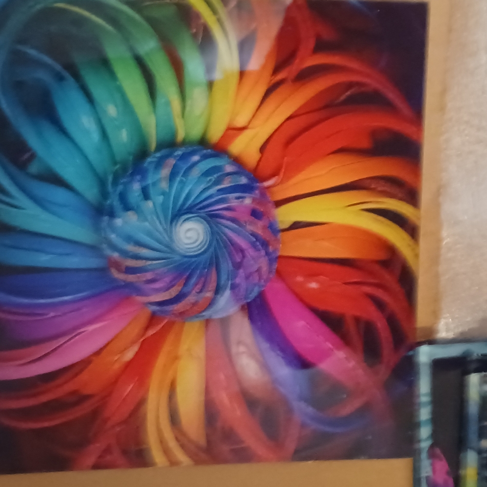 Colorful‎ Spiral Art Print